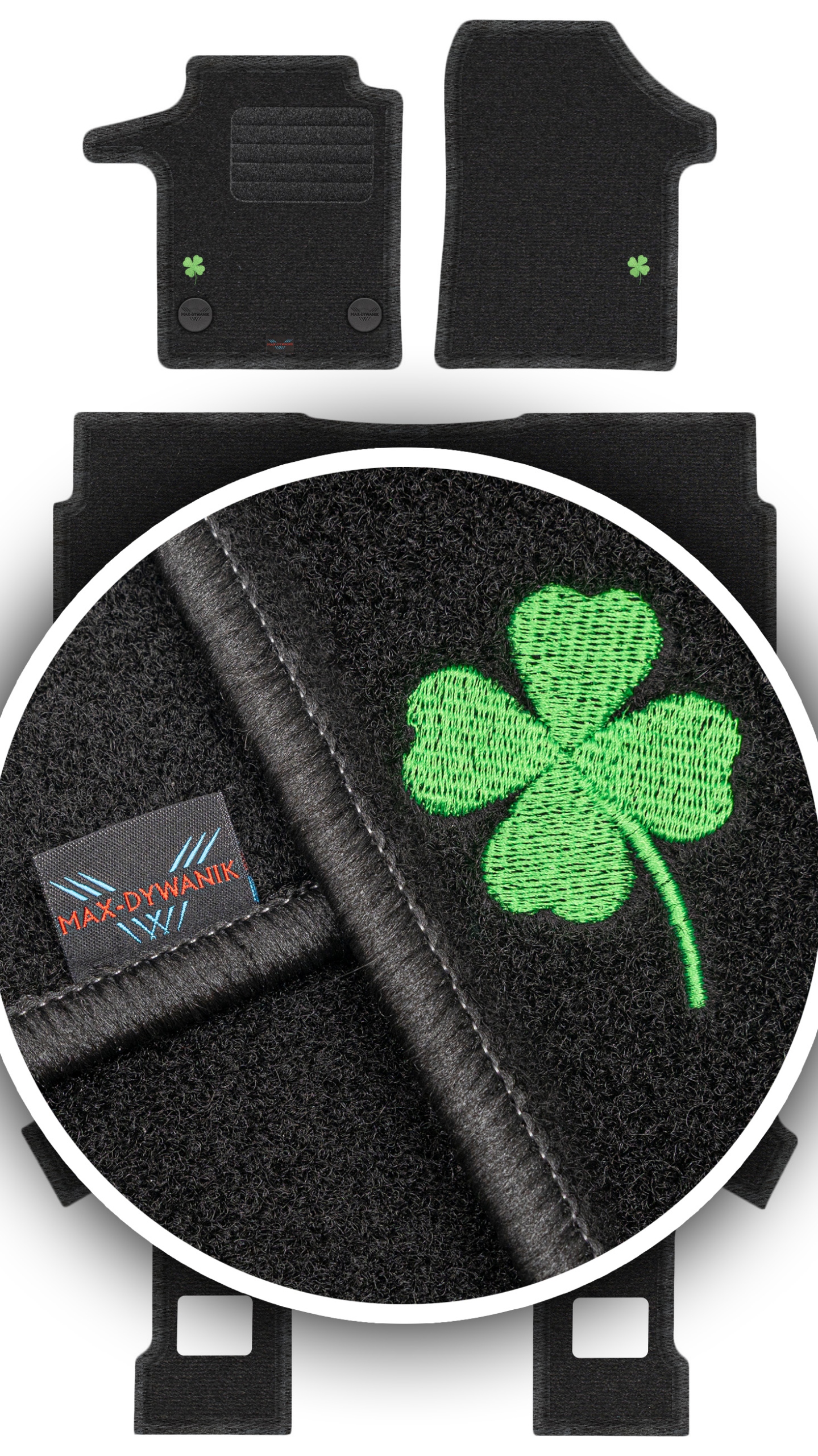 Mercedes V-Class 7os 2021 Koberce Výšivka Květiny Polské