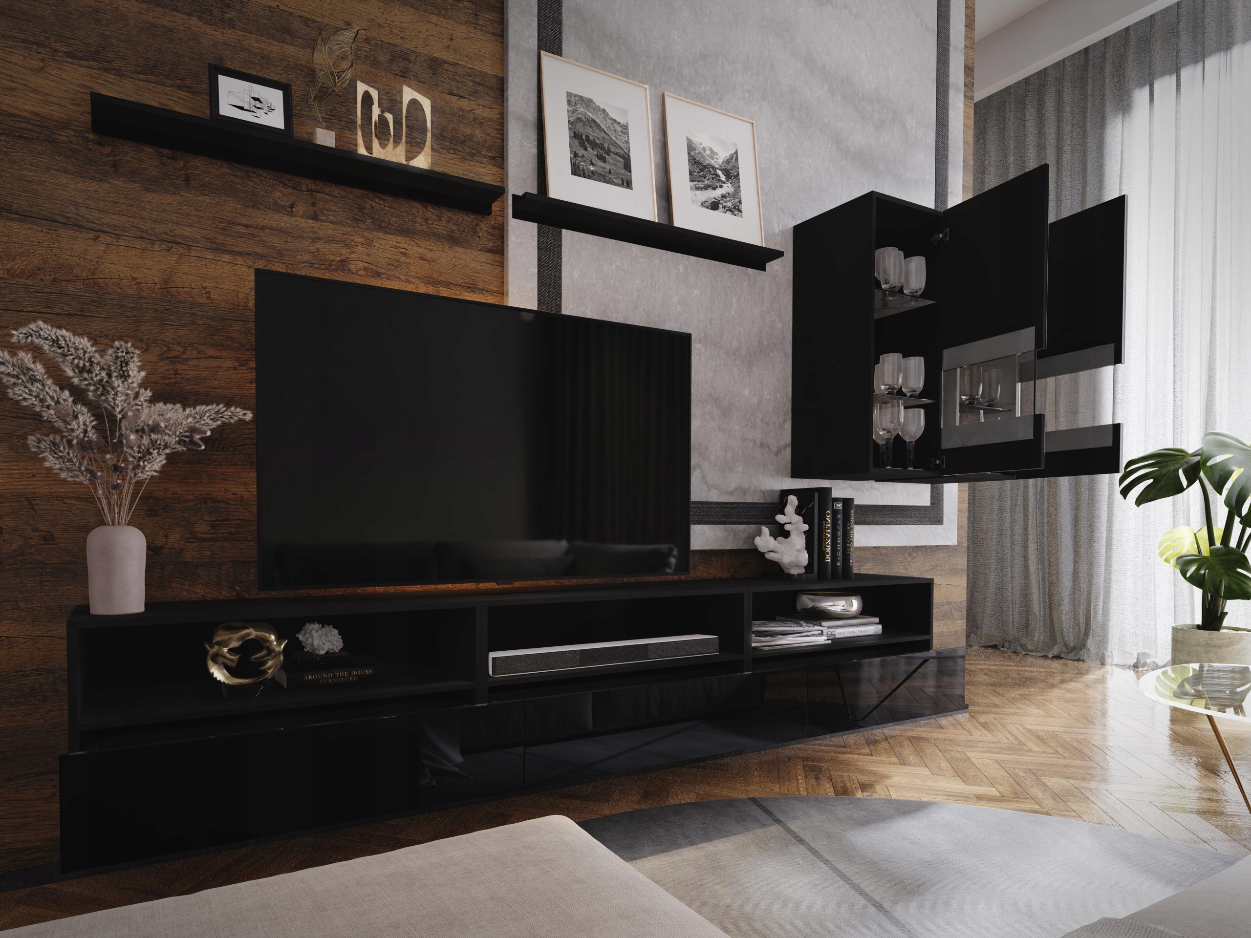 Nábytková Stěna Rtv Nábytek do obývacího pokoje FMB24 O-sofa