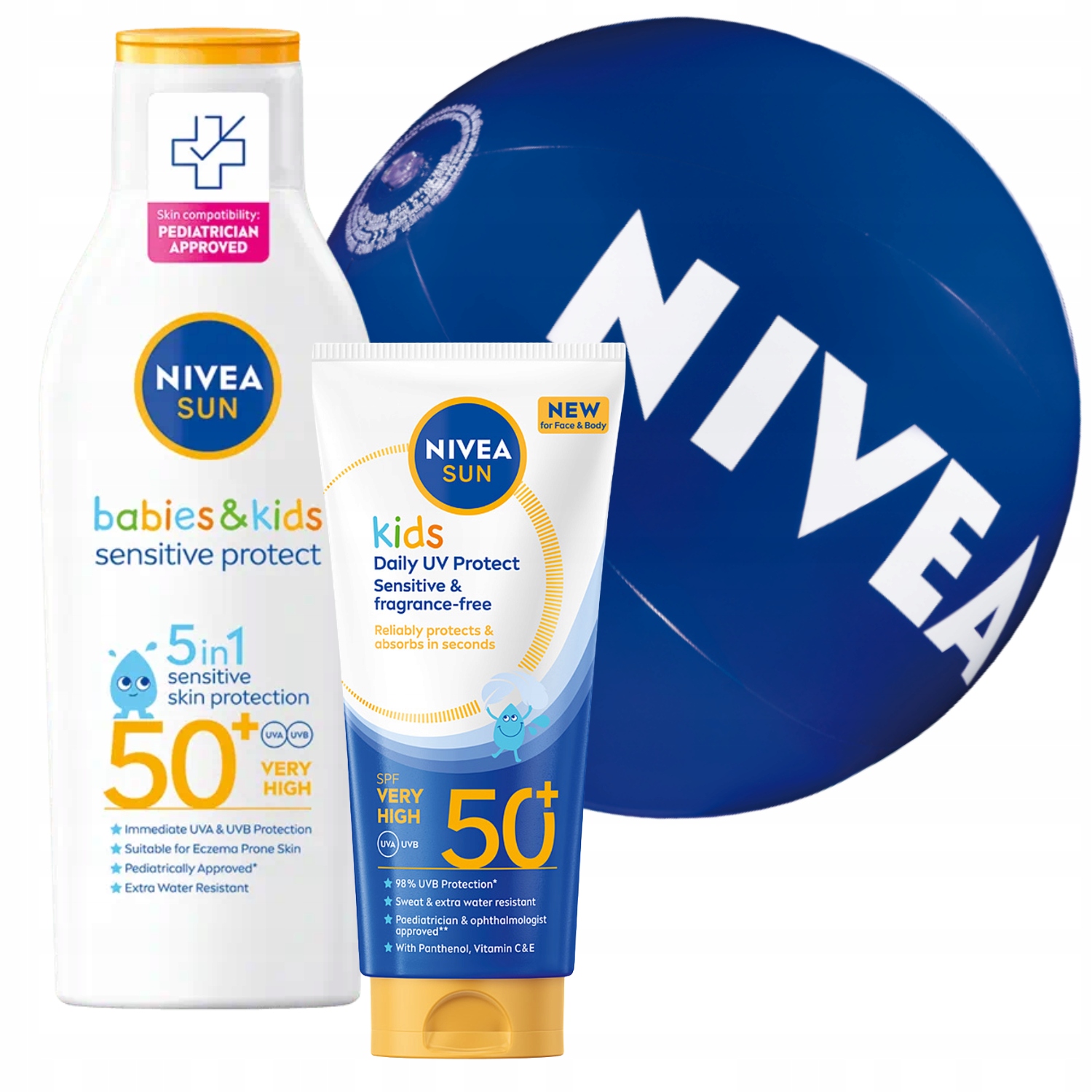 Nivea Sun Kids Balzám SPF50+ 100 ml ochrana dětí od 6 měsíců 200 Ml +dárek