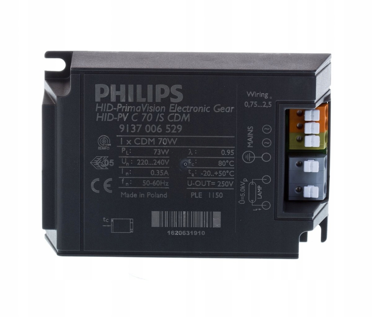 Philips Hid-pv C 70 /s CDM 220-240V starter statecznik do lamp zasilacz 70W