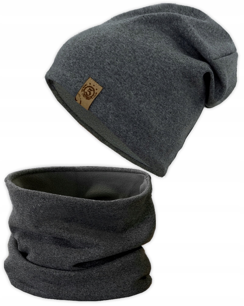 

Czapka Komin tuba Ciepł komplet zimowy Polar 54-58