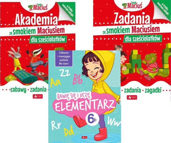 

Zestaw 3w1 Elementarze 6-latka Czytanie Ćwiczenia