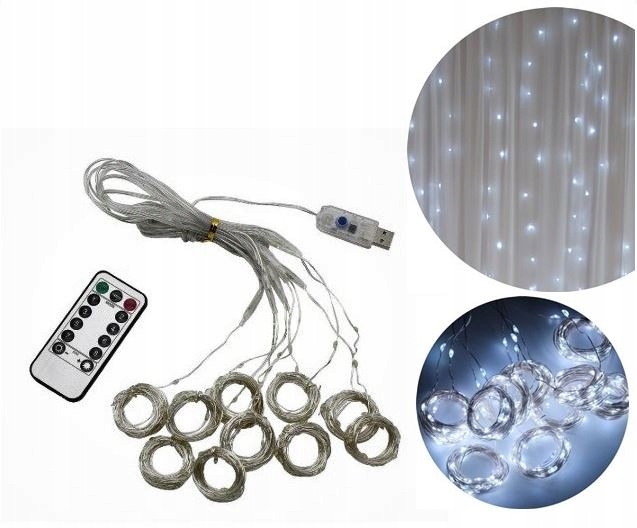 LED ŠVIESOS UŽDUOTŲ LAIDAS NUOTOLINIO VALDYMAS 3x2m COOL WHITE Gamintojo kodas Laidai 3x2 ZB