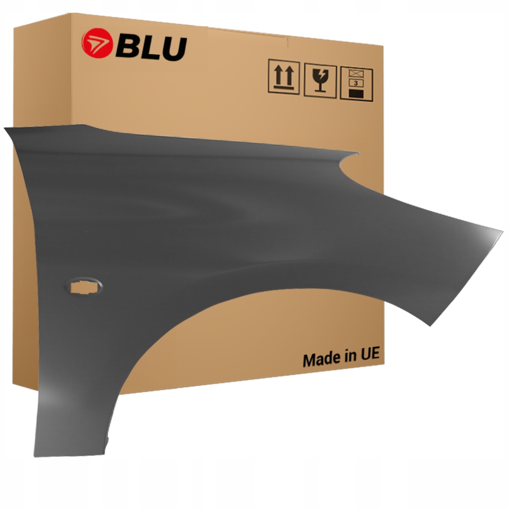 Blu Blatník Peugeot 206+ Ktp pravý šedý 07-14 přední Gris SharkMetallic