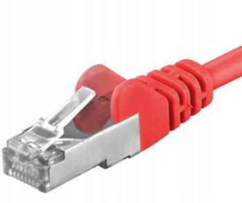 Premiumcord Kabel patchcord CAT6a S-ftp, RJ45-RJ45, Awg 26 7 1m, červená
