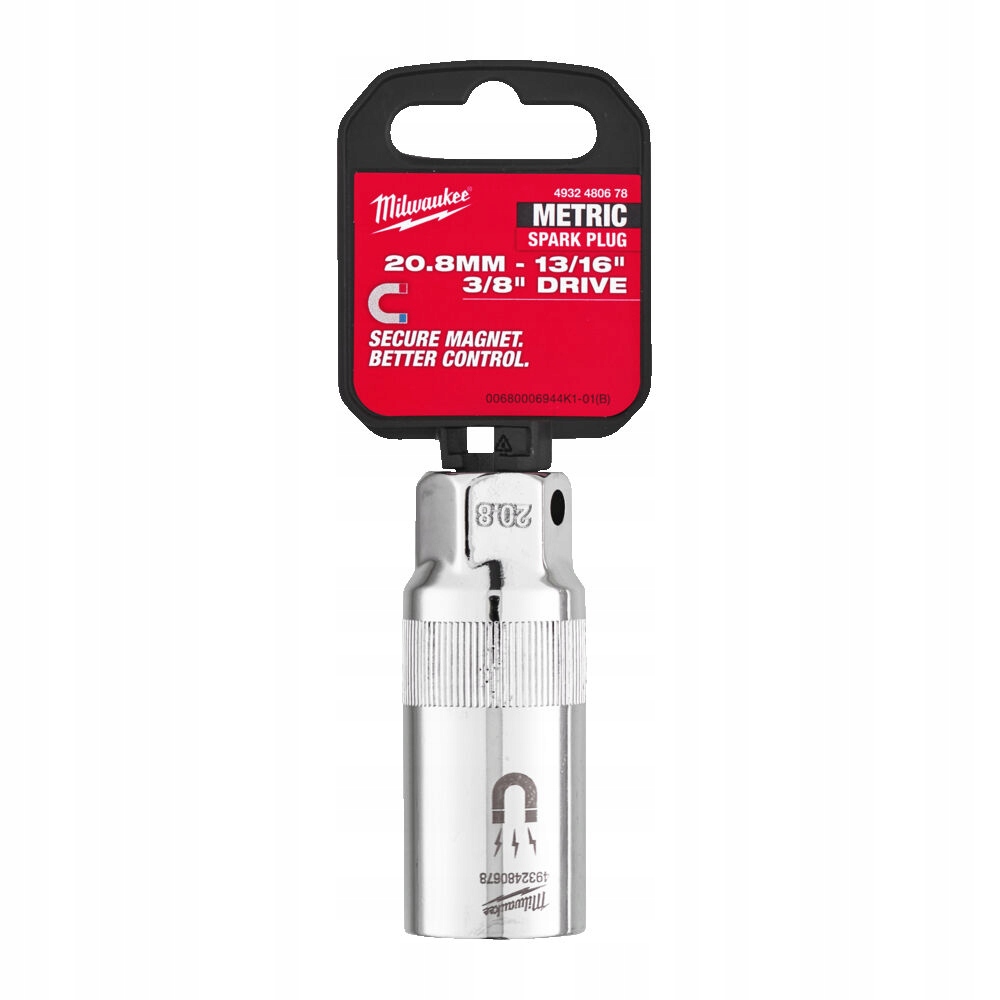 NASADKA DO ŚWIEC ZAPŁONOWYCH MAGNETYCZNA MILWAUKEE 3/8" HEX 20,8mm
