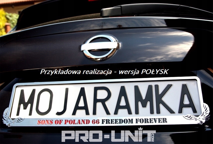 Ramka na pod rejestrację METAL! do tablic AUDI SLINE RS S LINE S-line sline Producent inny