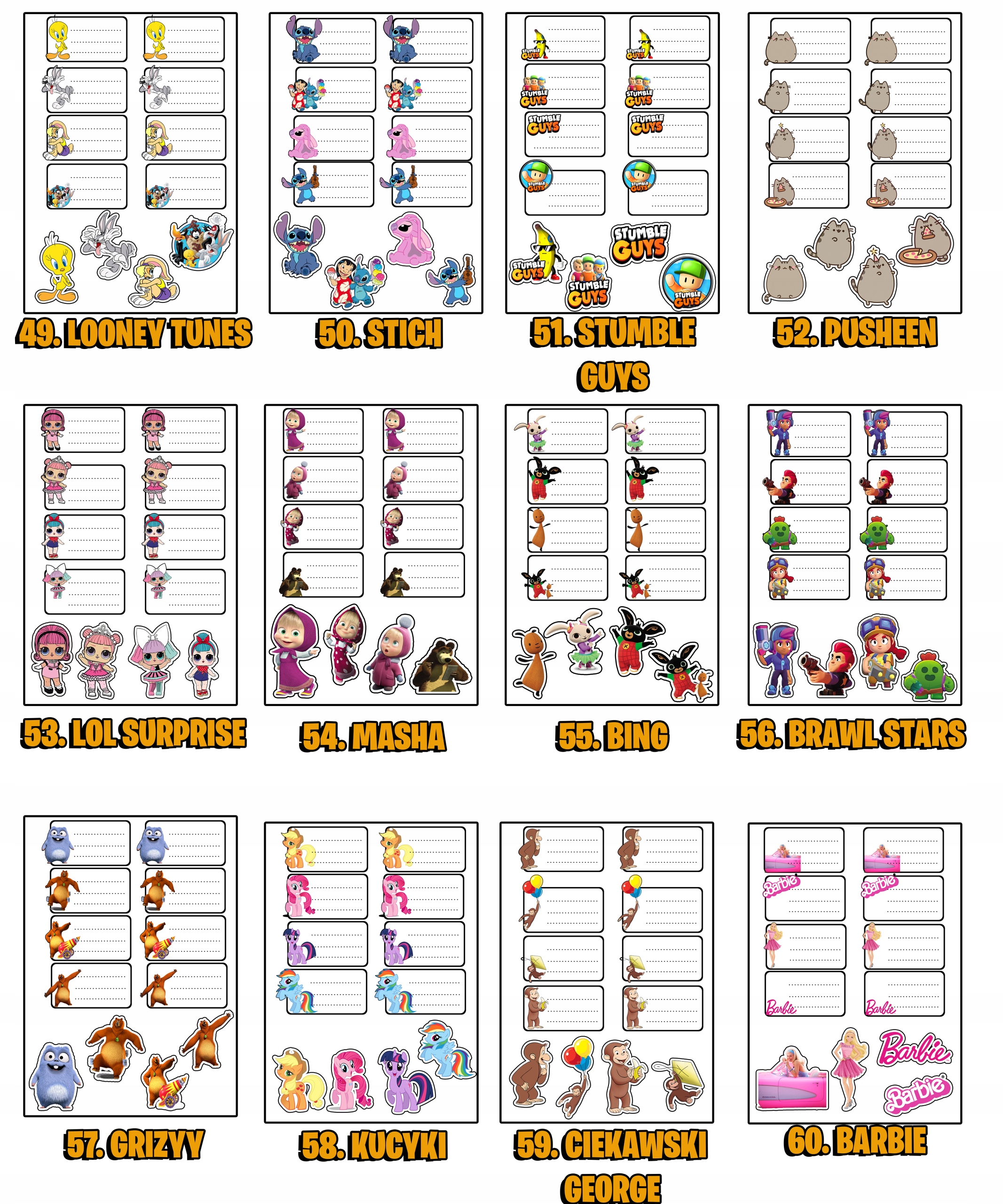 NAKLEJKI NA ZESZYT ZESZYTY NALEPKA 8szt - DRAGON BALL WZORY Z GIER + GRATIS Płeć chłopcy dziewczynki unisex