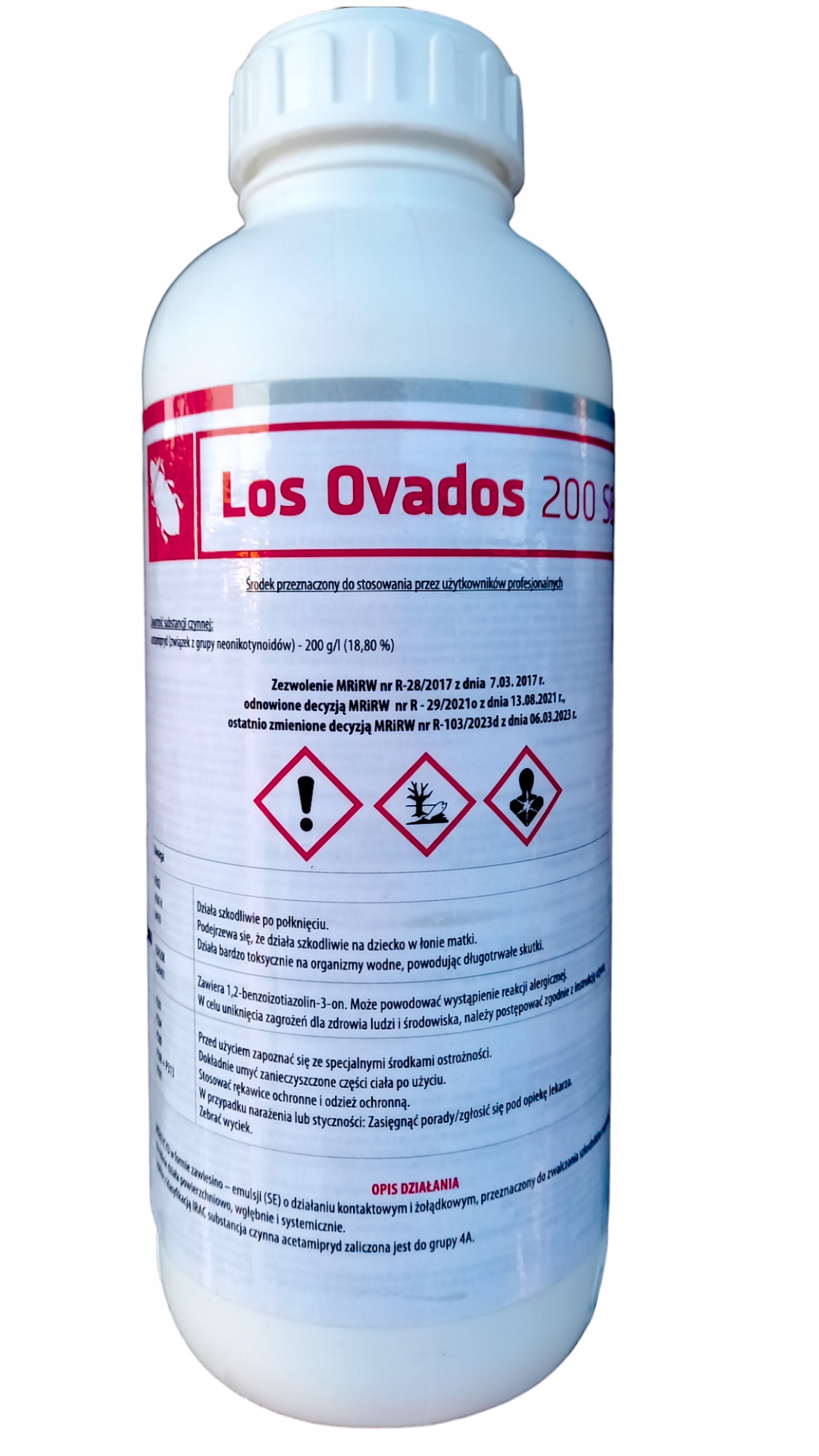 Owadobójczy Los Ovados 1L szkodniki ssące gryzące