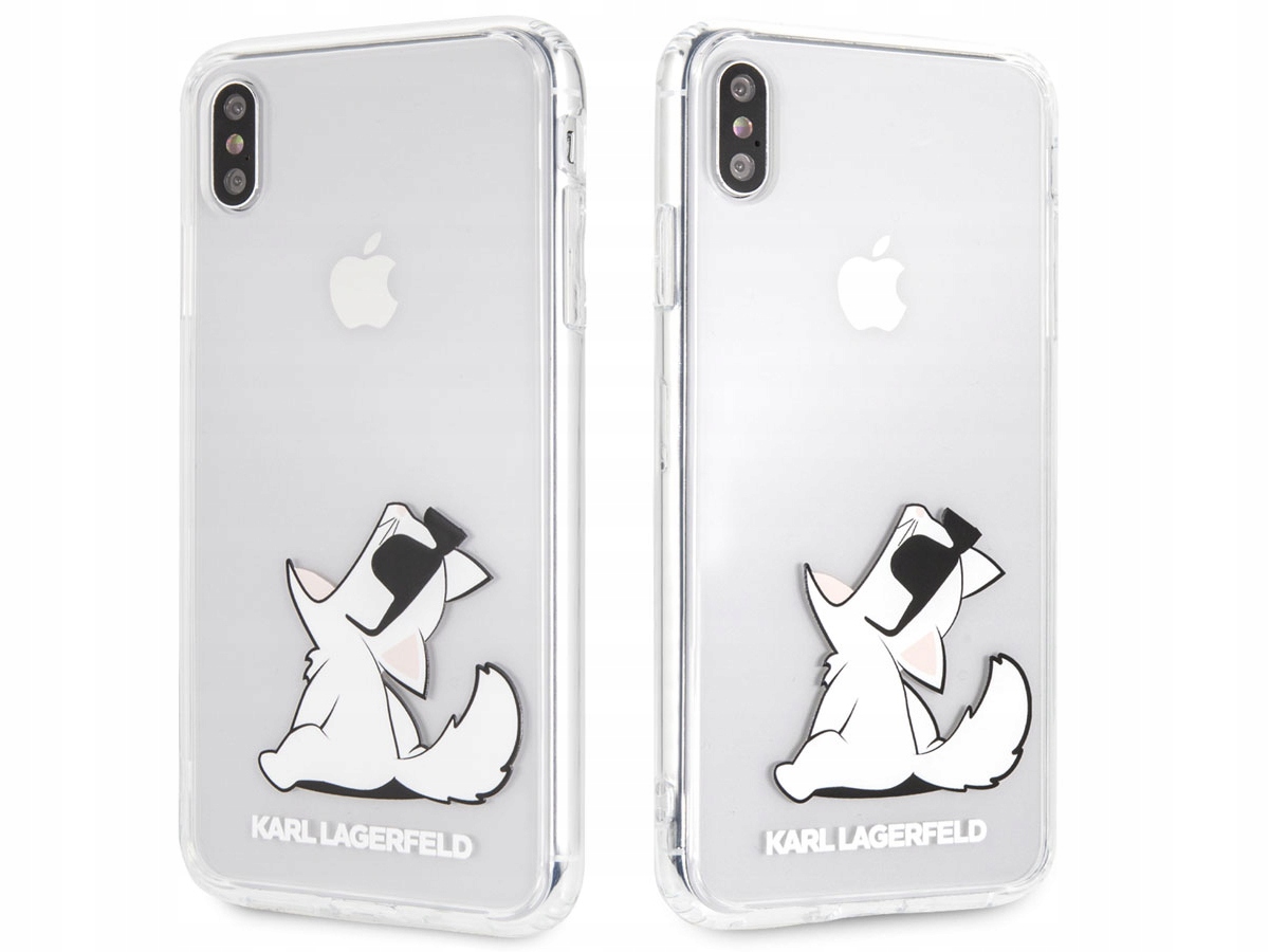 Etui Karl Lagerfeld Choupette Fun na iPhone Xs Max przezroczyste Karl