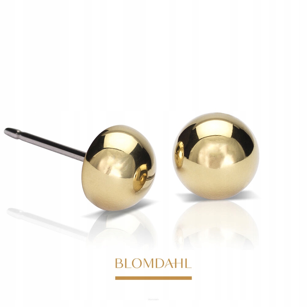 Hypoalergenní Náušnice Blomdahl Půlkuličky 6 mm