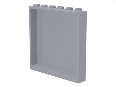 LEGO ŚCIANA, PANEL JASNOSZARY 1X6X5 NR 59349