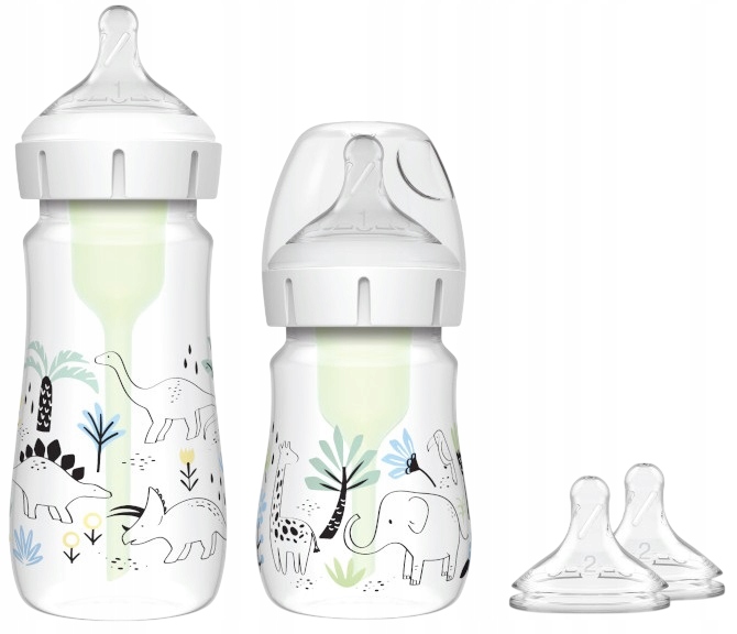 Dr Brown's Anti-colic Options+ 2x Szeroka Butelka 150ML 270ML 2x2 Smoczki