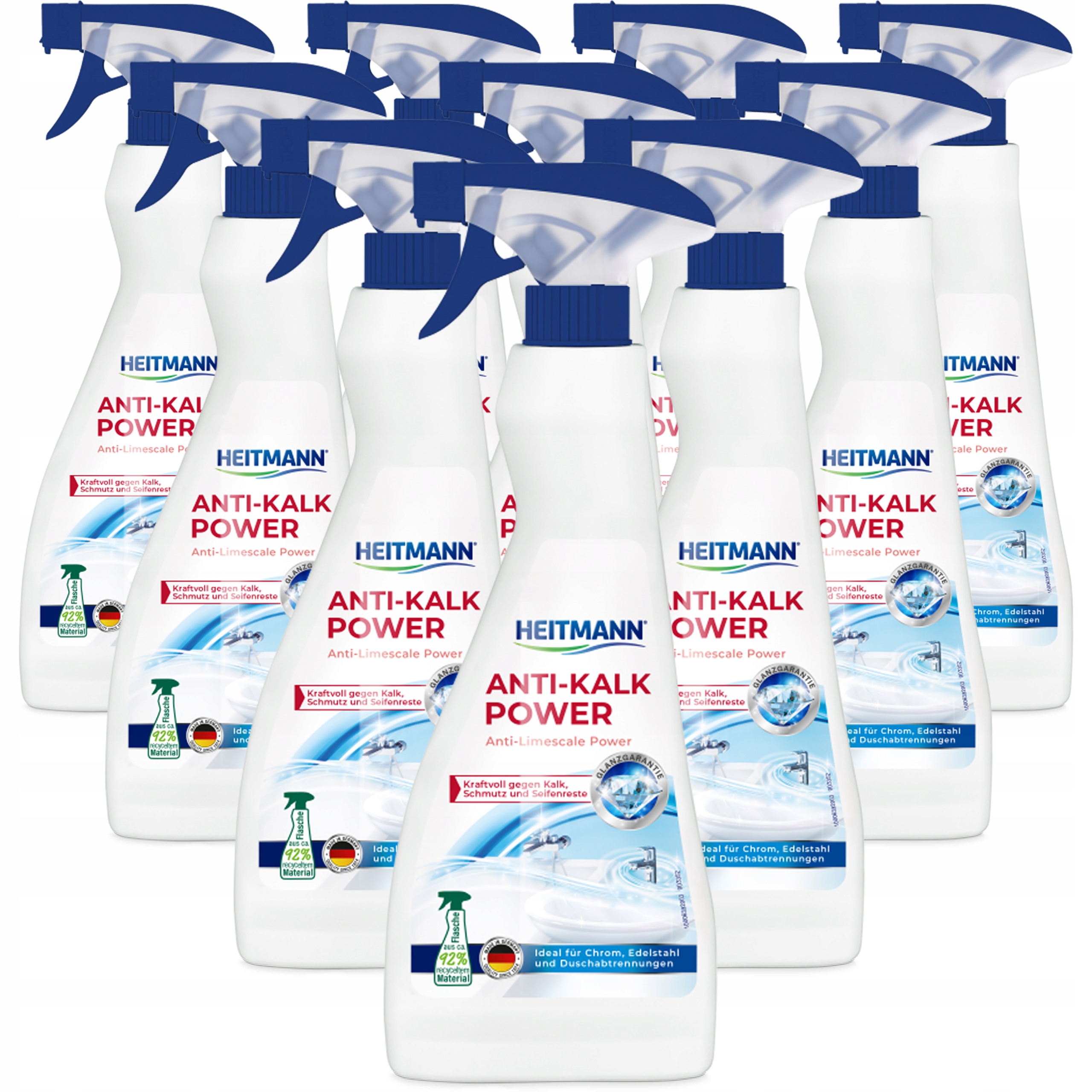 Levně Odvápňovač ve spreji Čisticí prostředek Heitmann Anti Kalk Power 10 x 500 ml