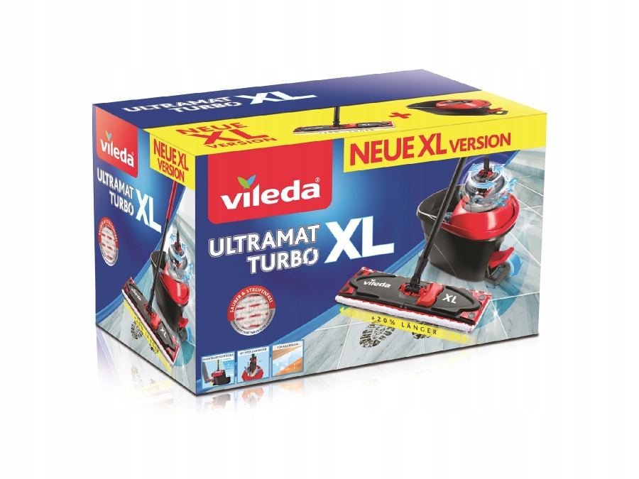 Levně Sada rotačního plochého mopu Vileda Ultramat Turbo XL box