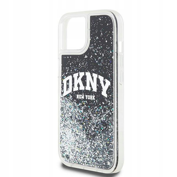 Etui Do Iphone 11 Xr 6.1" Dkny Liquid Glitter Big Logo Czarne Case