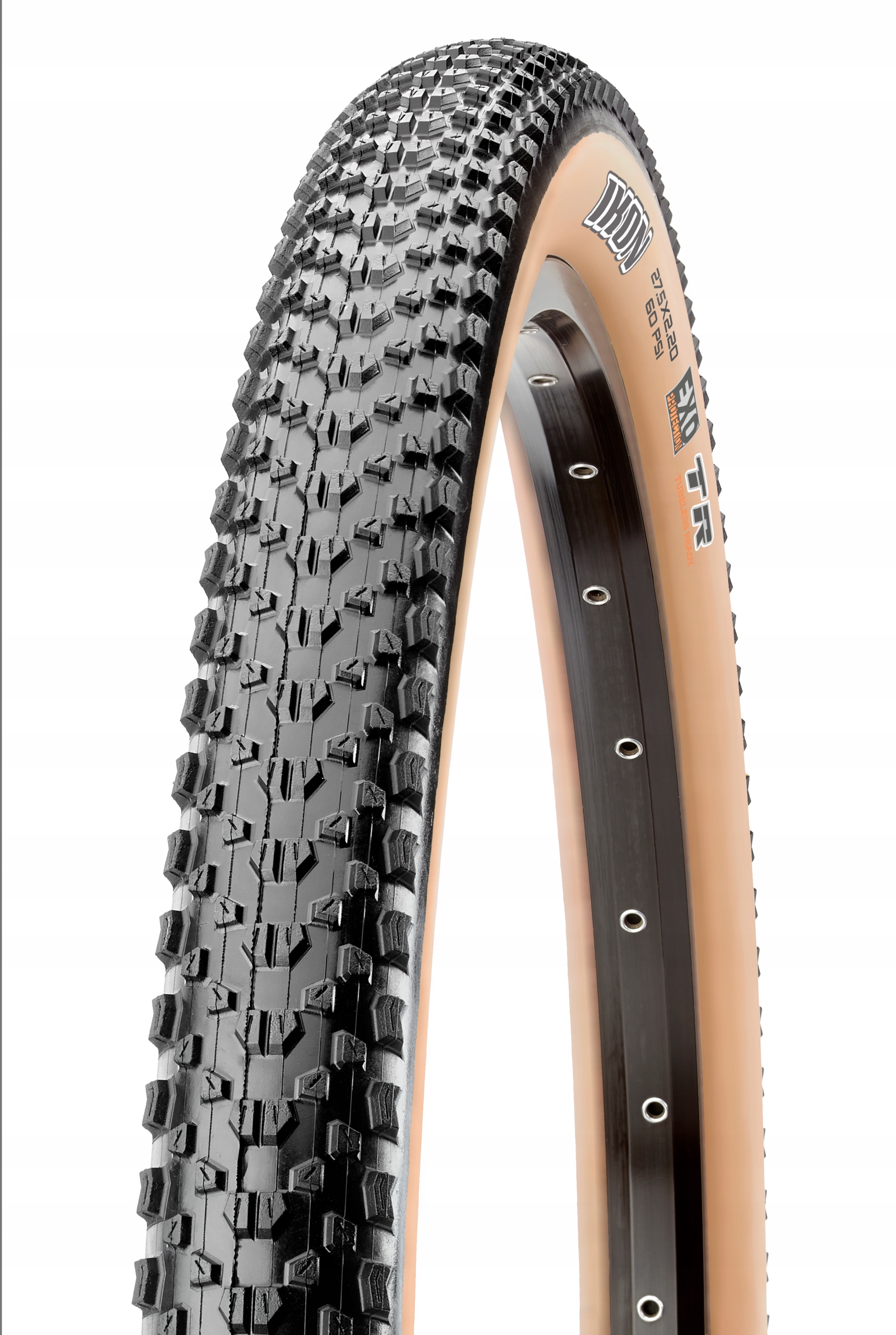 Opona Maxxis Ikon 29x2.20 Exo Tanwall 60 Tpi zwijana brązowy bok