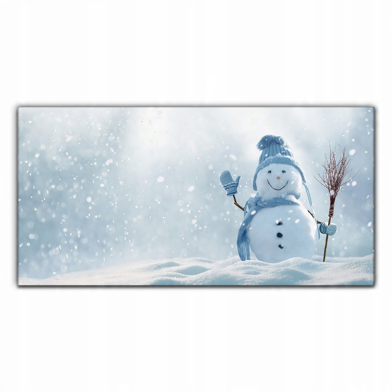 

Obraz canvas na ścianę Śnieg bałwan zima 140x70 cm