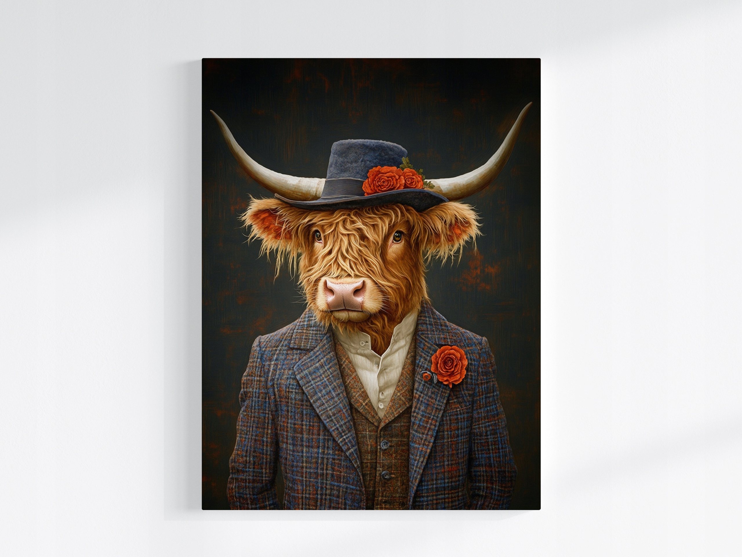 Obraz Na Plátně Canvas Portrét Skotsko Kráva Highland Gentleman 60x80