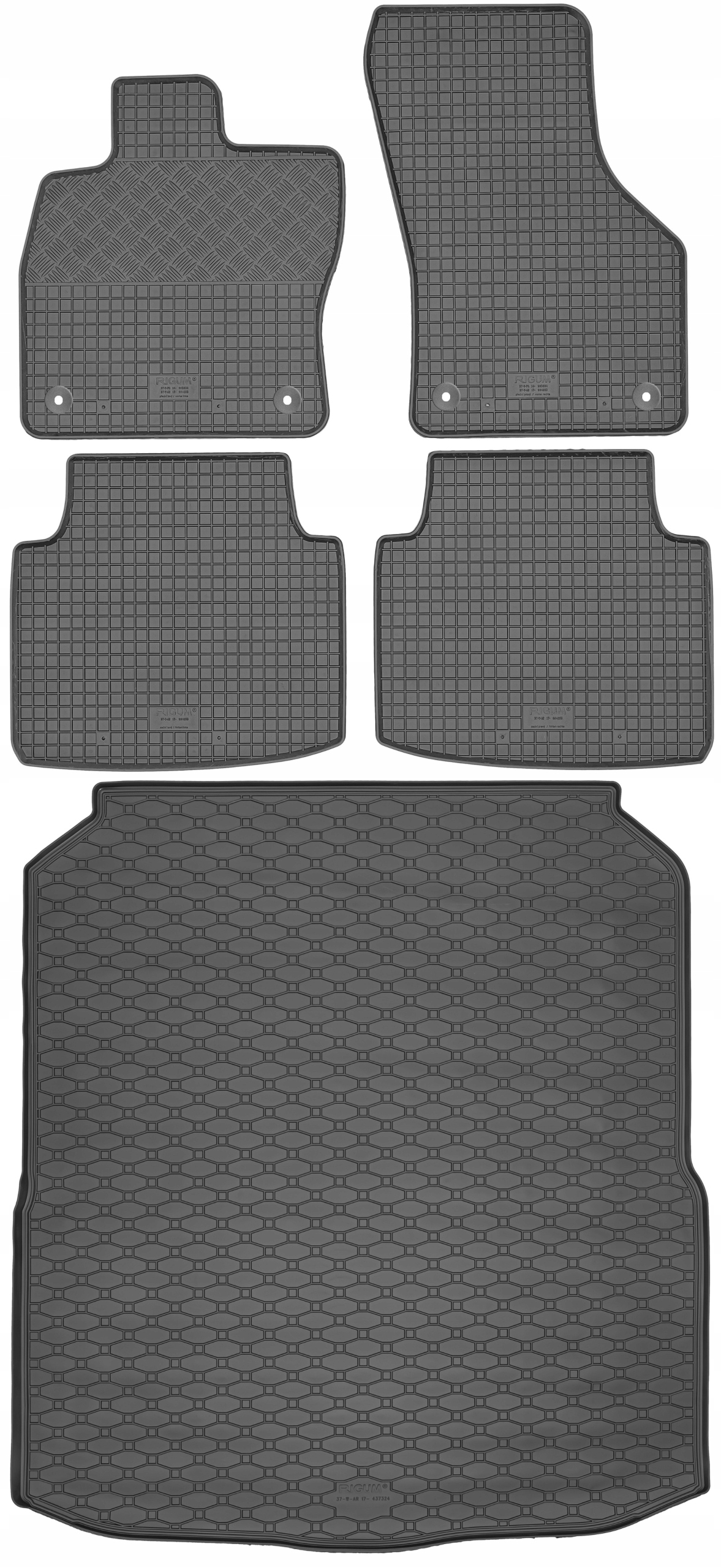 Volkswagen Arteon Shooting Brake od roku 2017 Sada Koberce batožinový priestor