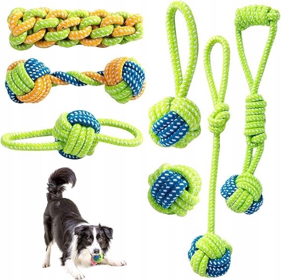 Levně Kousátko Přetahovadlo Hračka Pro Psy Šňůra Na Kousání Sada Hraček Pro Psa