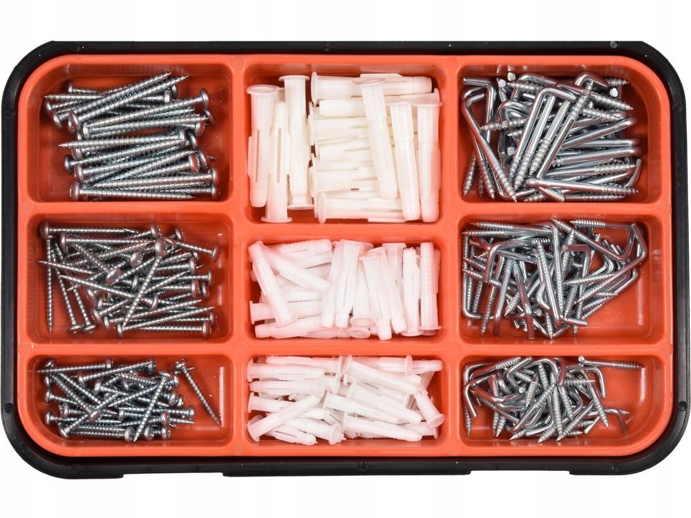 

Zestaw Wkrętów I Kołków Rozporowych 290 Szt.