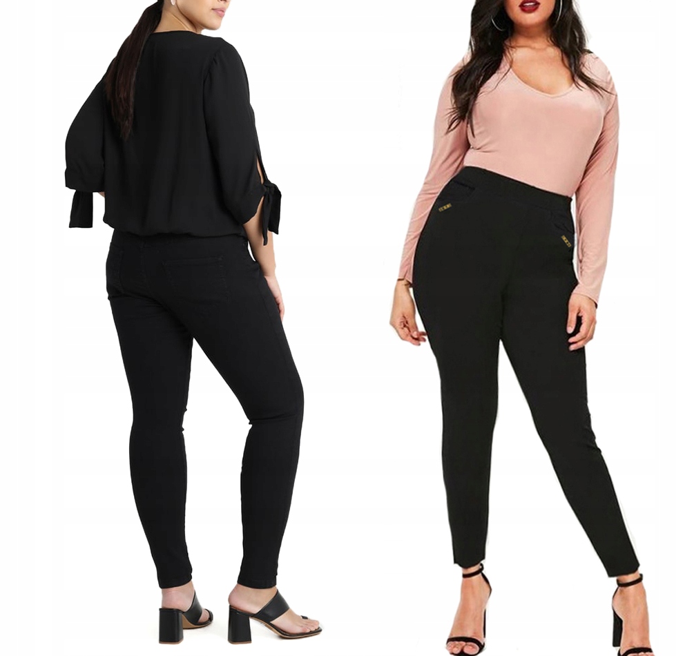 

sPODNIE jEANS tregginsy Duże czarny 1203 4XL/5XL