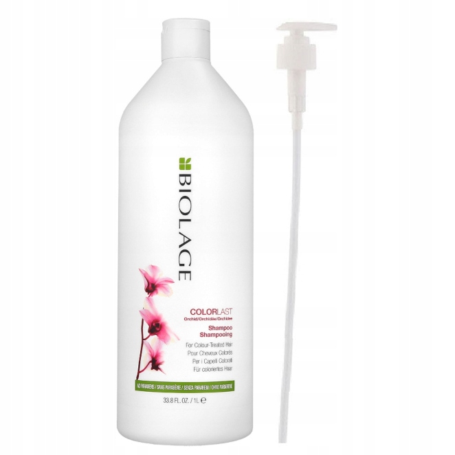 Matrix B ColorLast šampon 1000 ml ochrana barvy a lesk pumpička