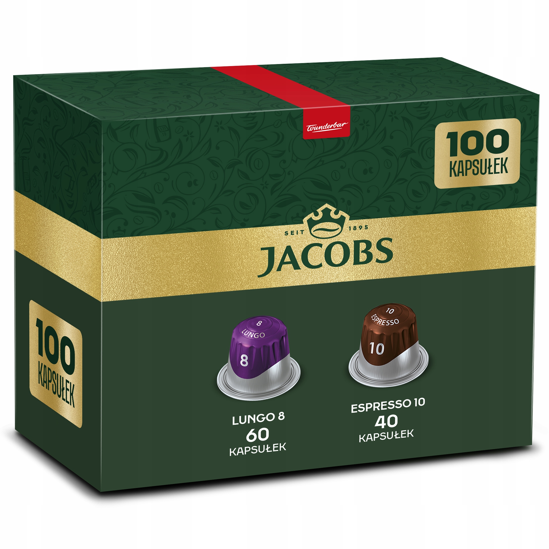 Kapsułki do Nespresso Jacobs Lungo 8 oraz Espresso 10 100 szt