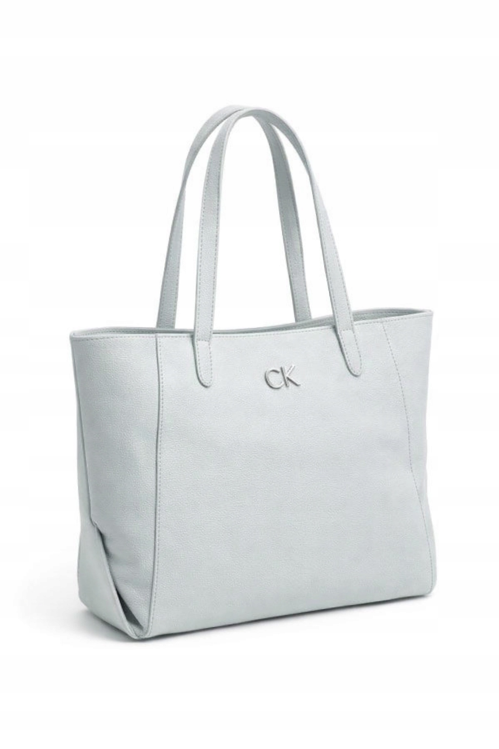 Calvin Klein Klasická Šedá Kabelka Se Stříbrným Kováním 46x28x15 I1D