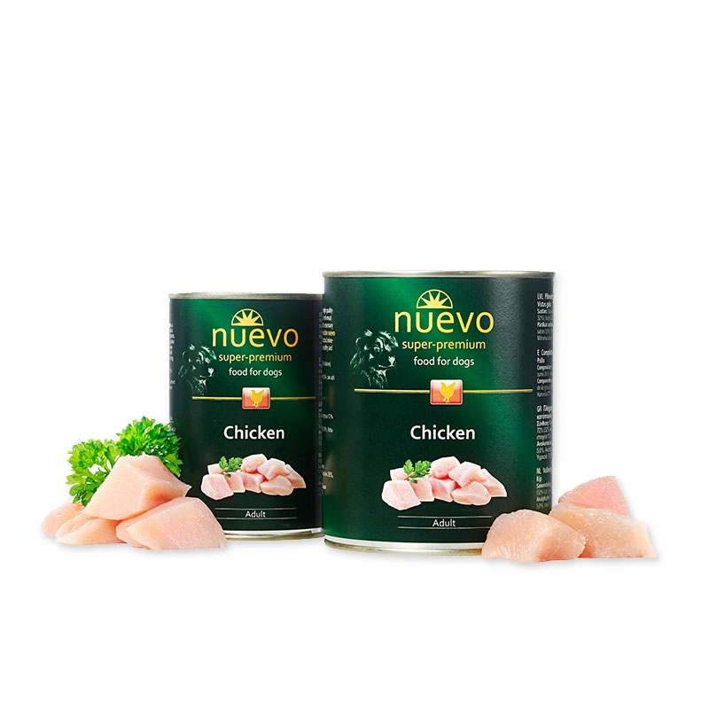 Levně Nuevo Premium konzerva Vlhké krmivo pro psy Adult Kuře 400 g x 12 g