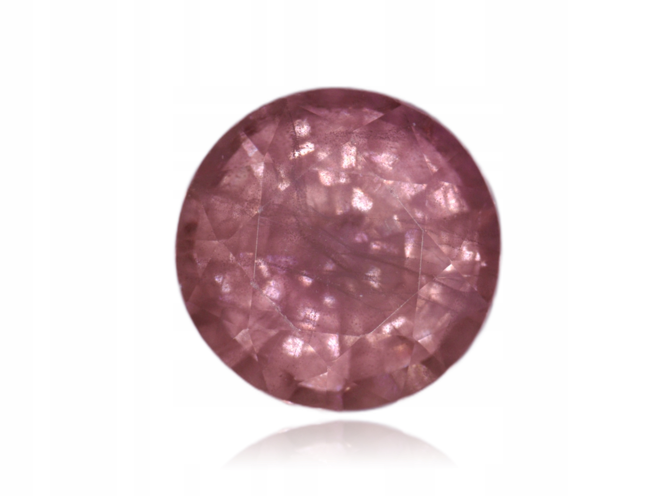 Safír 0.43ct Růžový Kulatý eCertifikát Wbd