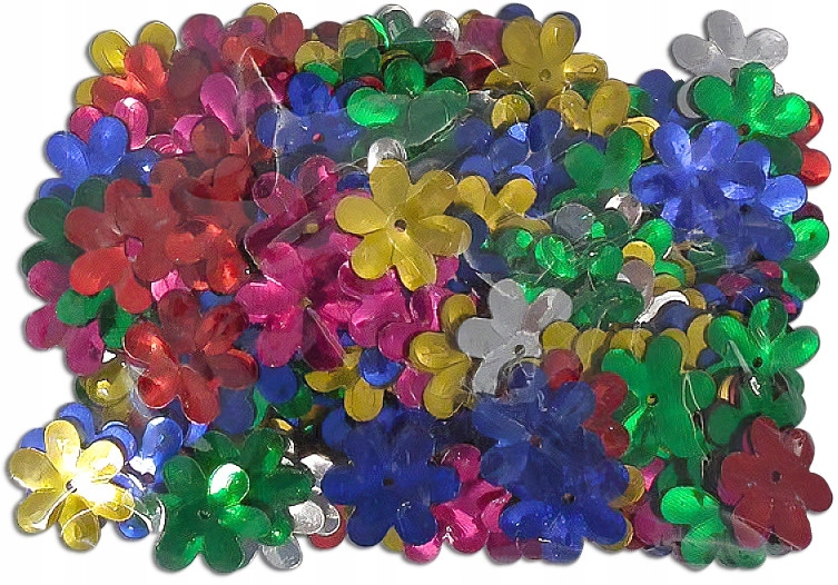 KONFETTI CEKINY ARTYKUŁY PLASTYCZNE KOLOROWE KWIAT Bohater brak