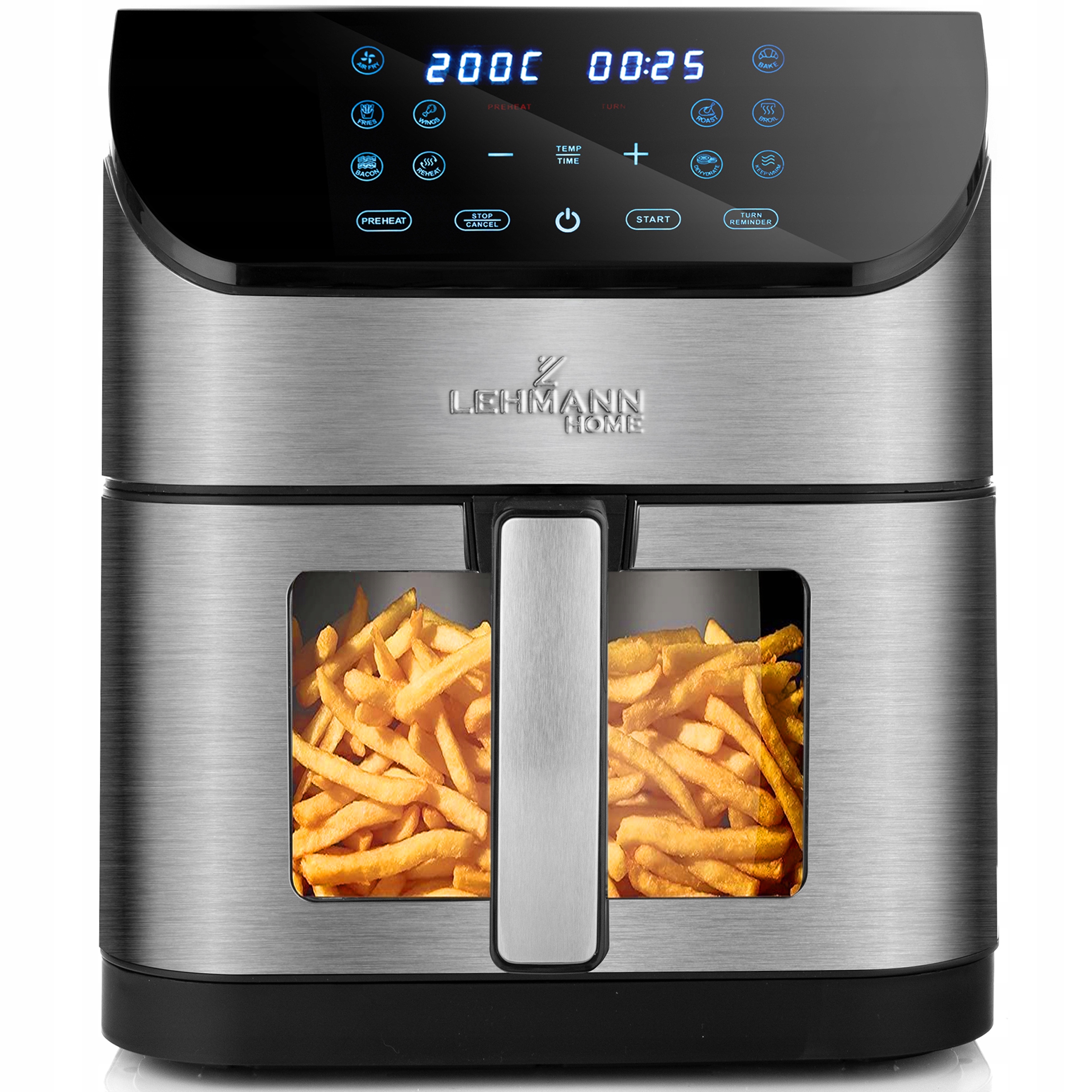 Frytkownica Beztłuszczowa Frytownica Airfryer Duża Misa Programów 1800W 8L