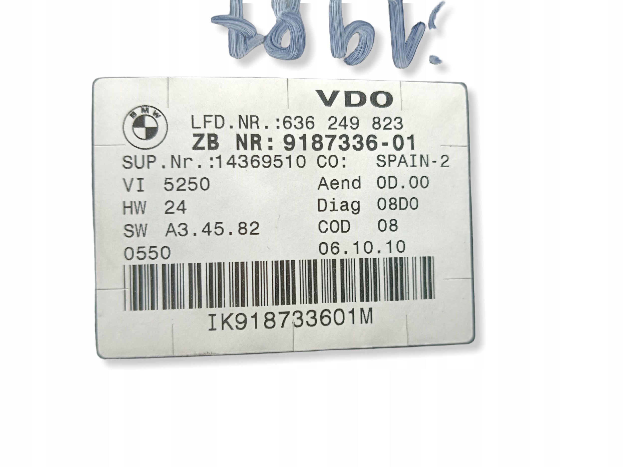budíky BMW 3 E90 E91 62109316119