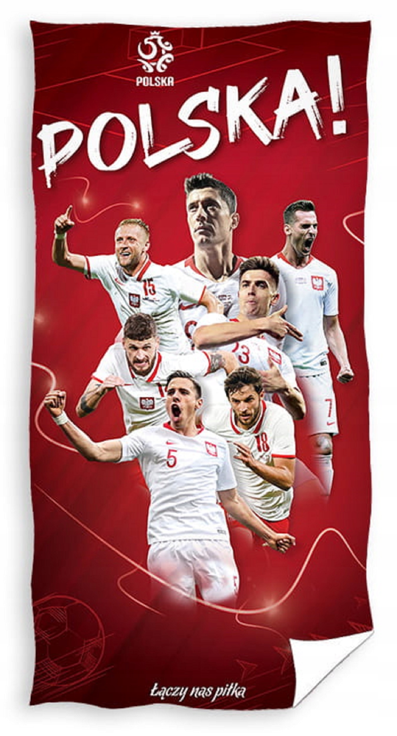 

Duży Ręcznik Kąpielowy Pzpn Lewandowski 70x140