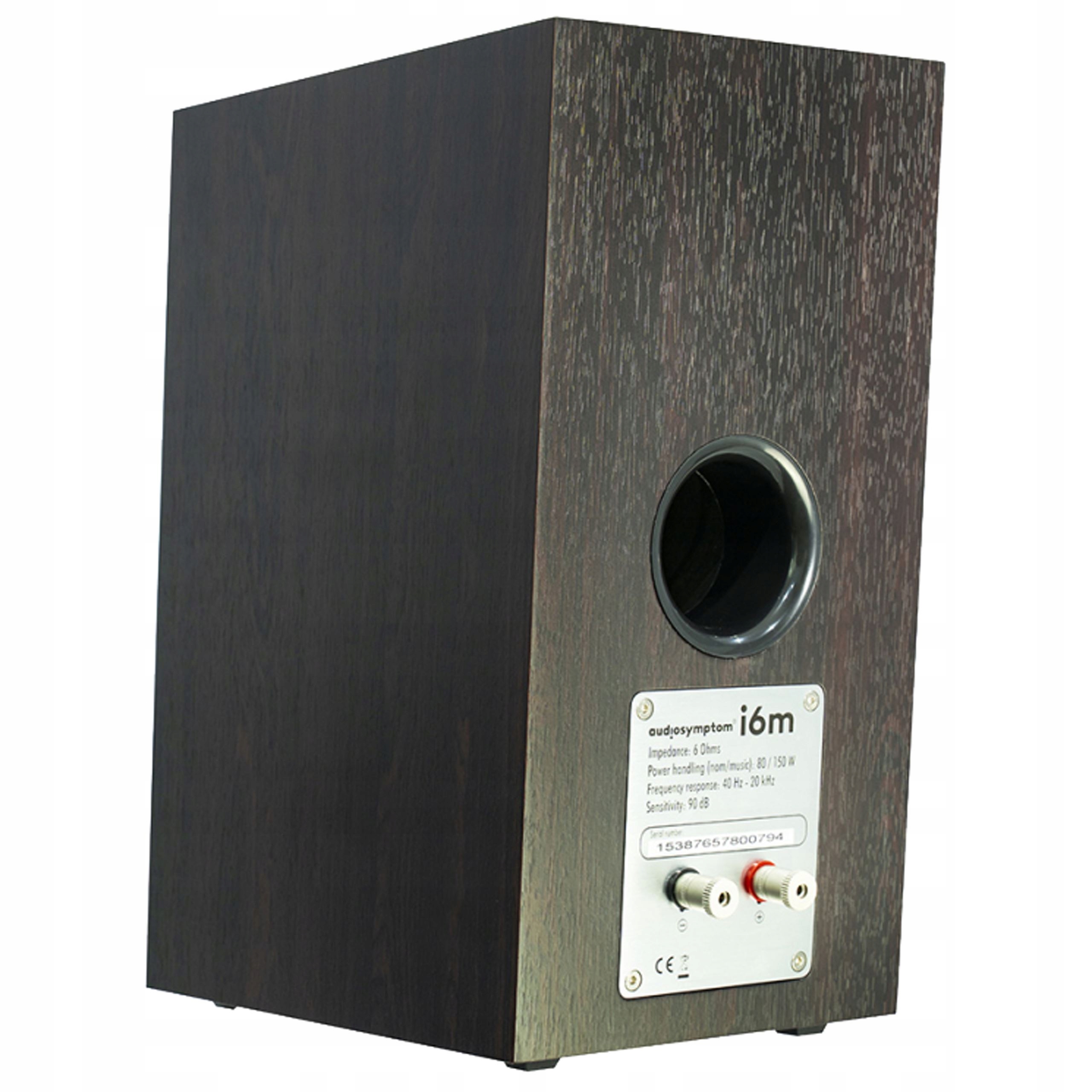 KOLUMNY PODSTAWKOWE AUDIOSYMPTOM i6m WALNUT COOPER Moc znamionowa RMS 80 W