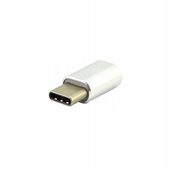 

Adapter Gniazdo Micro Usb-na Wtyk Usb Typ C Silver