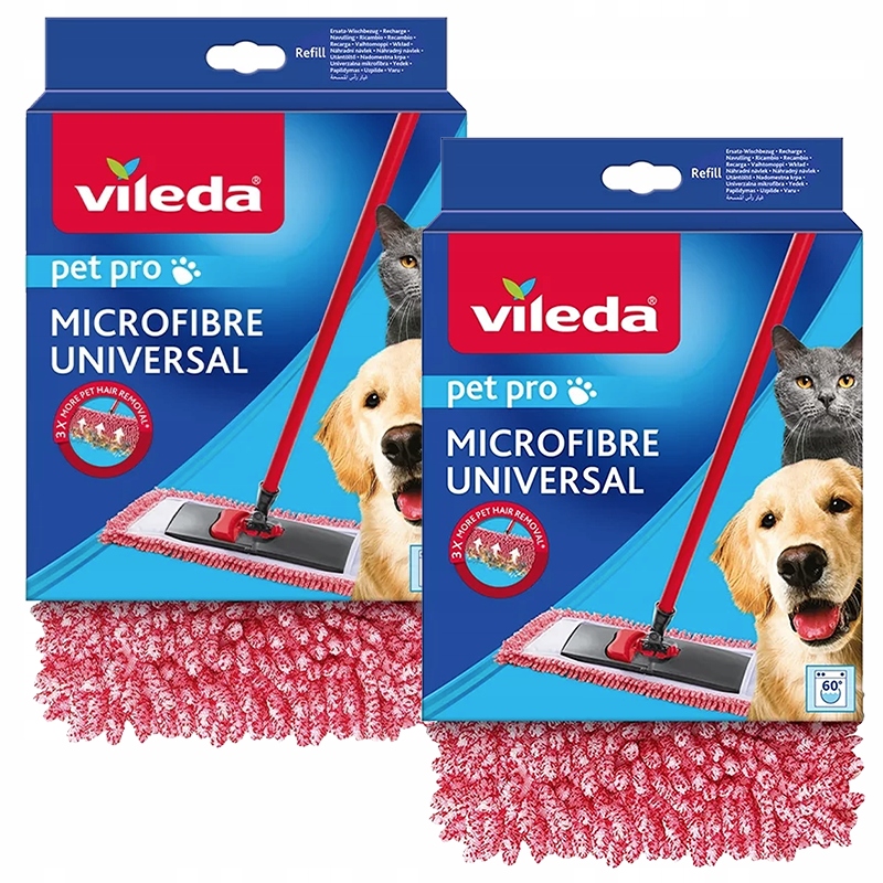 Levně Vložka do mopu Mop na srst a vlasy Vileda Pet Pro 2 ks