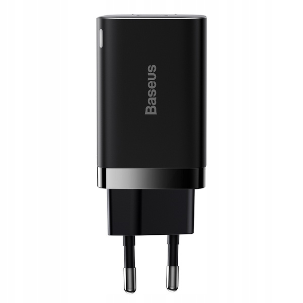 MOCNA SZYBKA ŁADOWARKA ZASILACZ BASEUS DO TELEFONU 2x USB-C USB PD QC 30W Kod producenta CCSUPP-E01