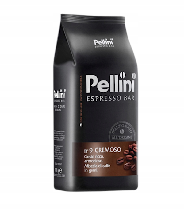 Levně Káva zrnková n. 9 Cremoso 1 kg – Pellini pro originální italský trh
