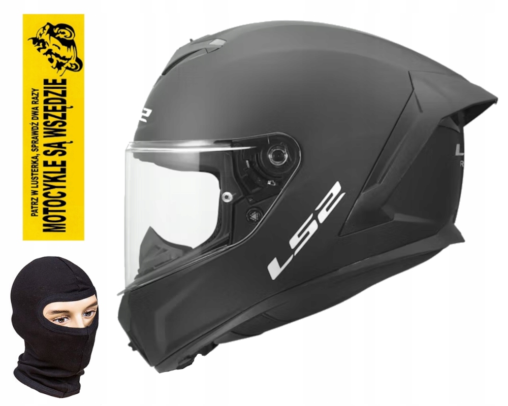 Kask Integralny LS2 FF820 Rapid III Solid Matt Black M +gratisy