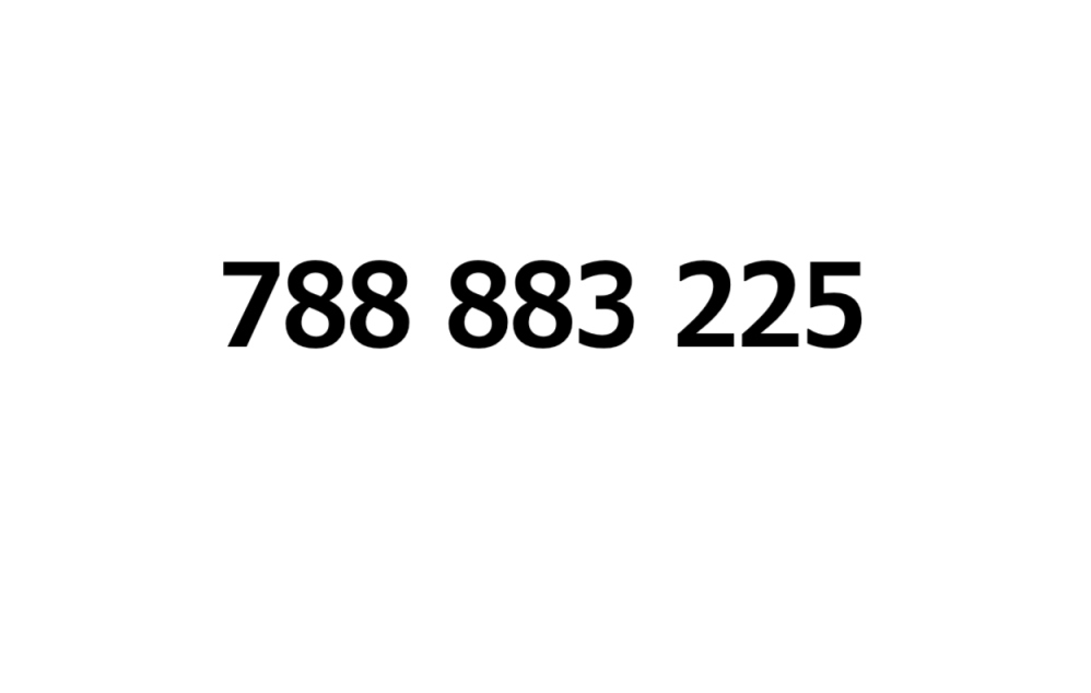 Zlaté číslo 788 883 225
