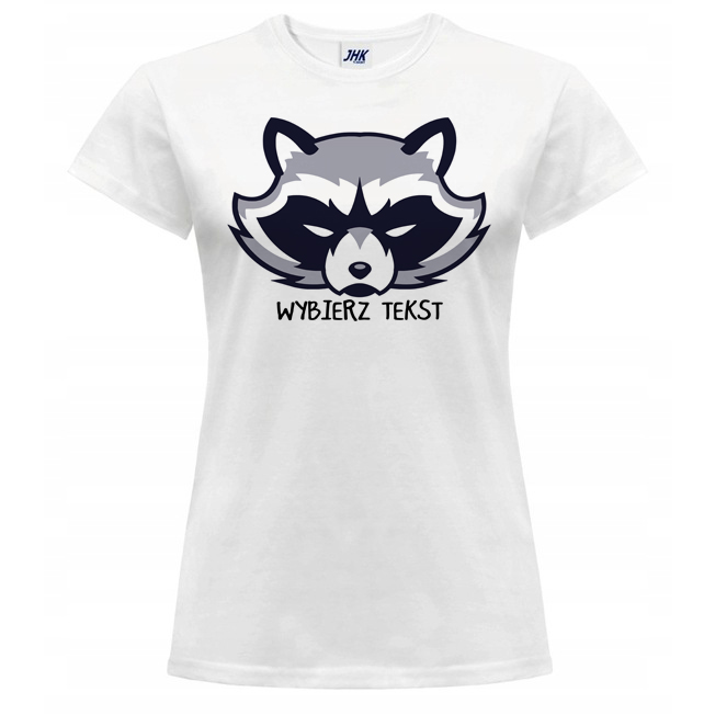 

Koszulka Damska T-shirt Zwierzęta Szop Pracz M