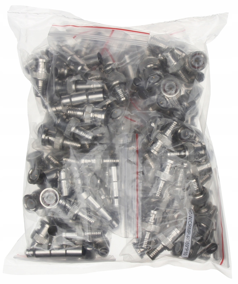Zástrčka BNC-W/CRIMP-RG59*P100 balení 100 kusů