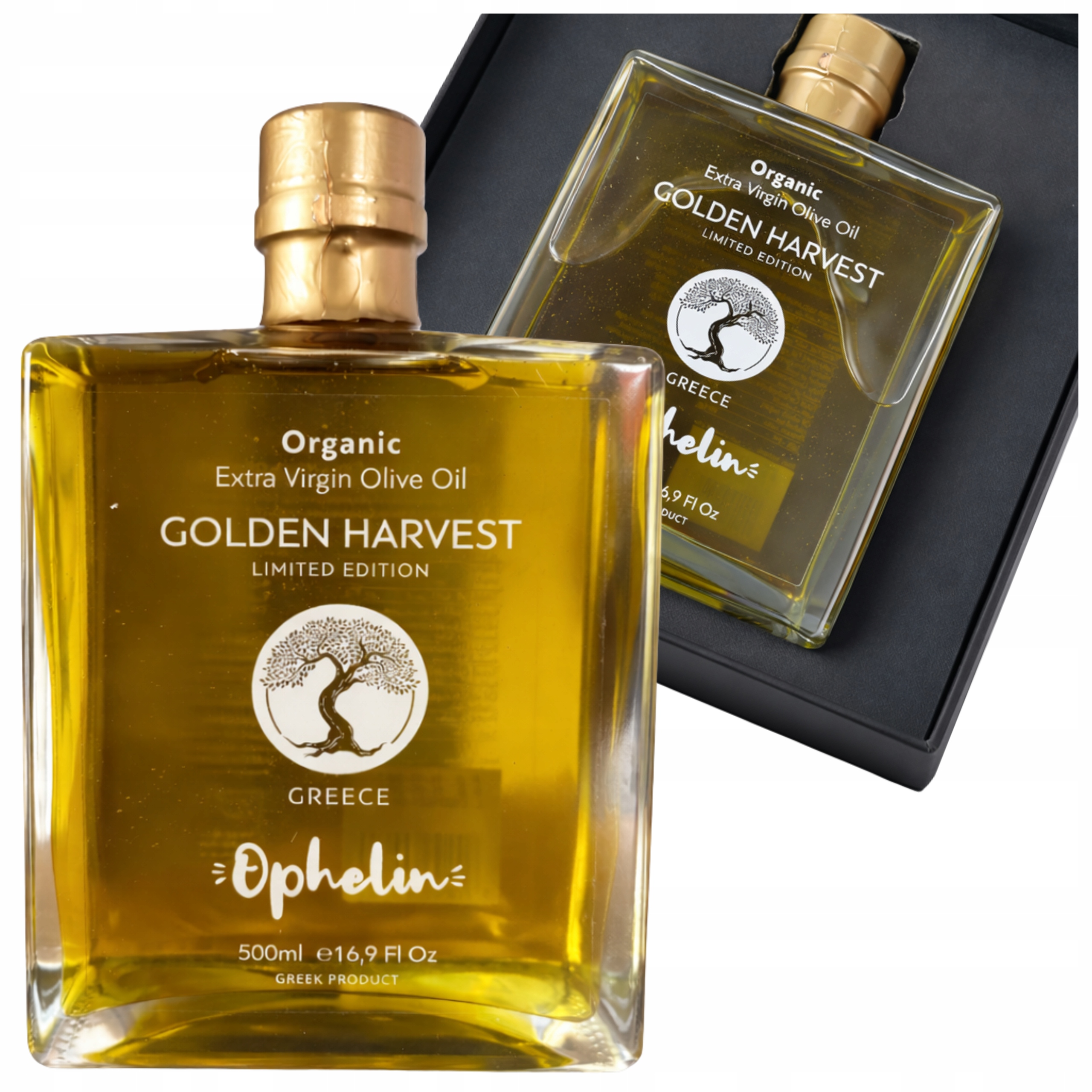 Levně Extra Panenský Olivový Olej Řecký 500 ML Organický V Dárek Krabičce