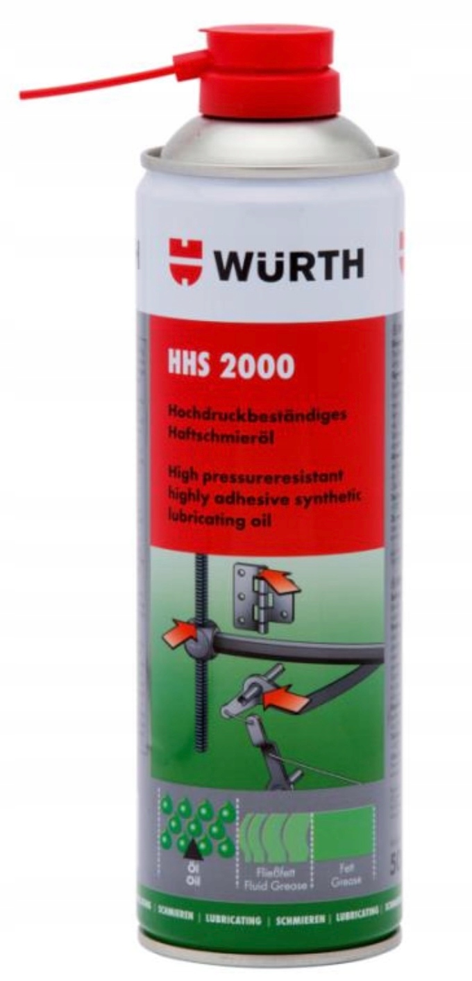 Wurth Hhs 2000 Smar adhezyjny penetrujący 500ml 0893106