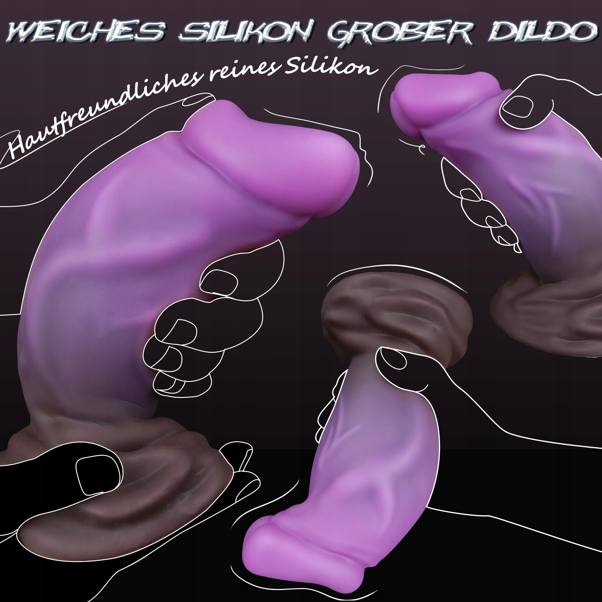 FANTASY XXL Korek Analny Dla Mężczyzn i Kobiet 7.62cm Duży Dildo Analny — miniatura 5