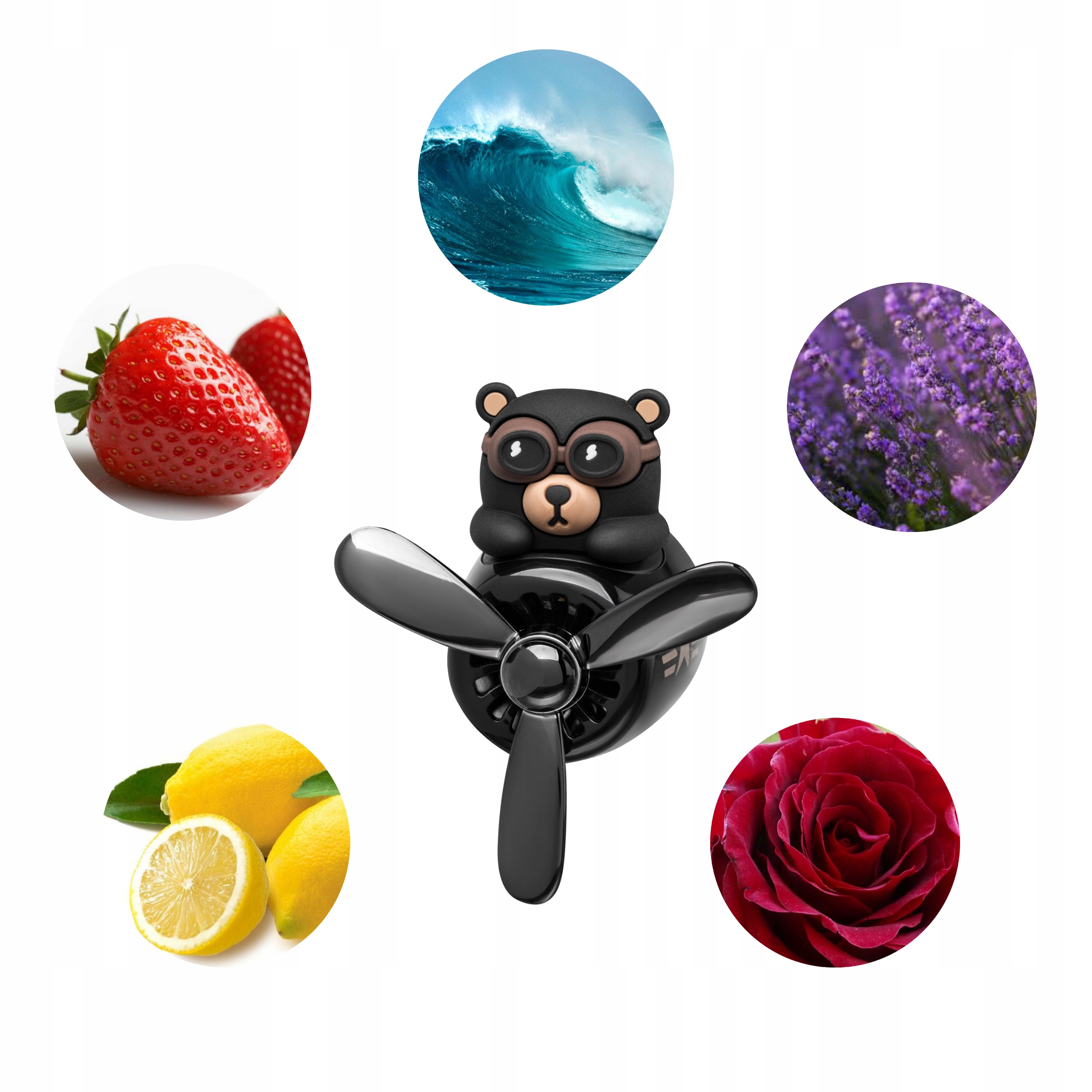 WKŁAD ZAPACH do Samochodu Miś Pilot ZESTAW 5 SZTUK TABLETKI Odświeżacz Auta EAN (GTIN) 5904905930880