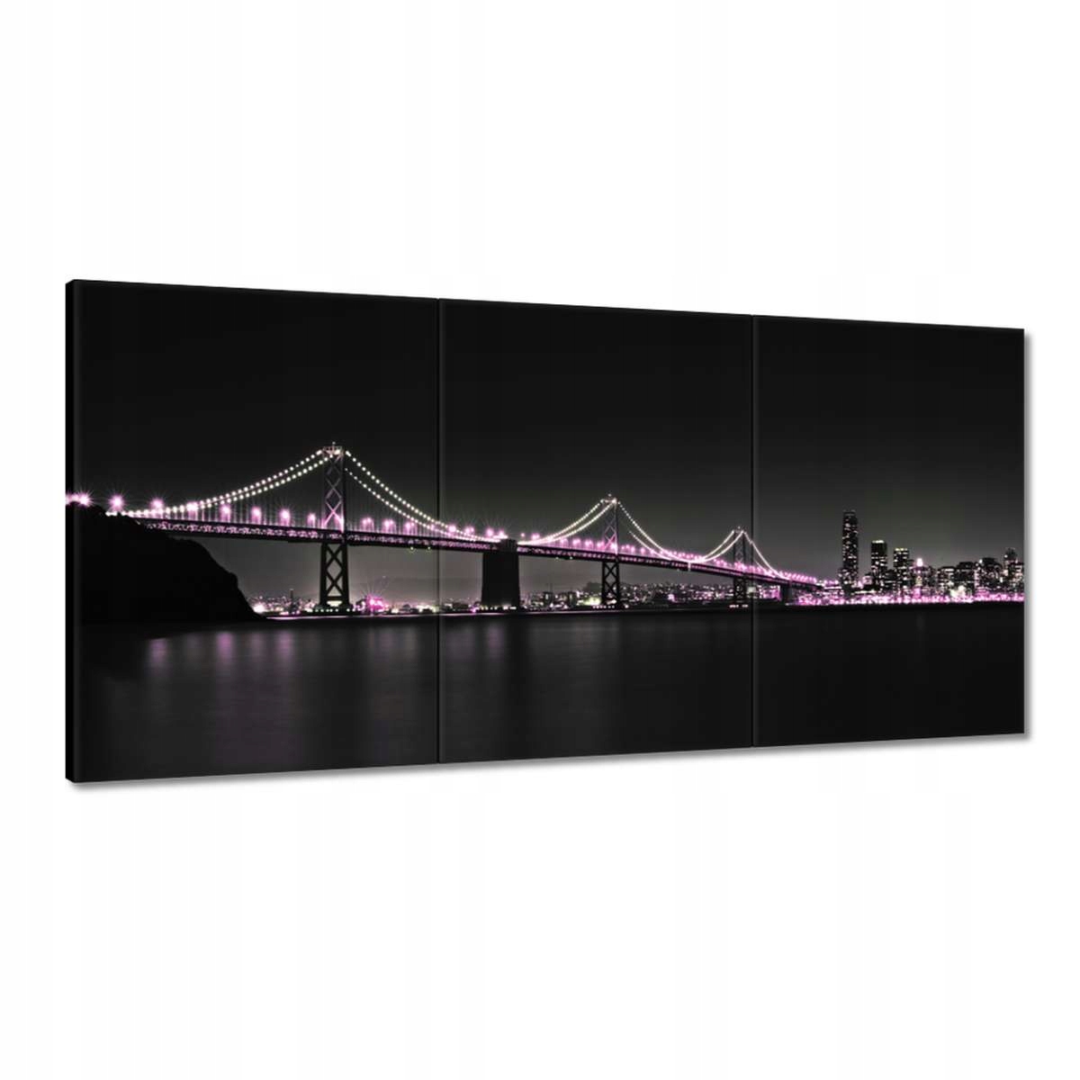 Obrazy 180x90 Most Fialové svetielka